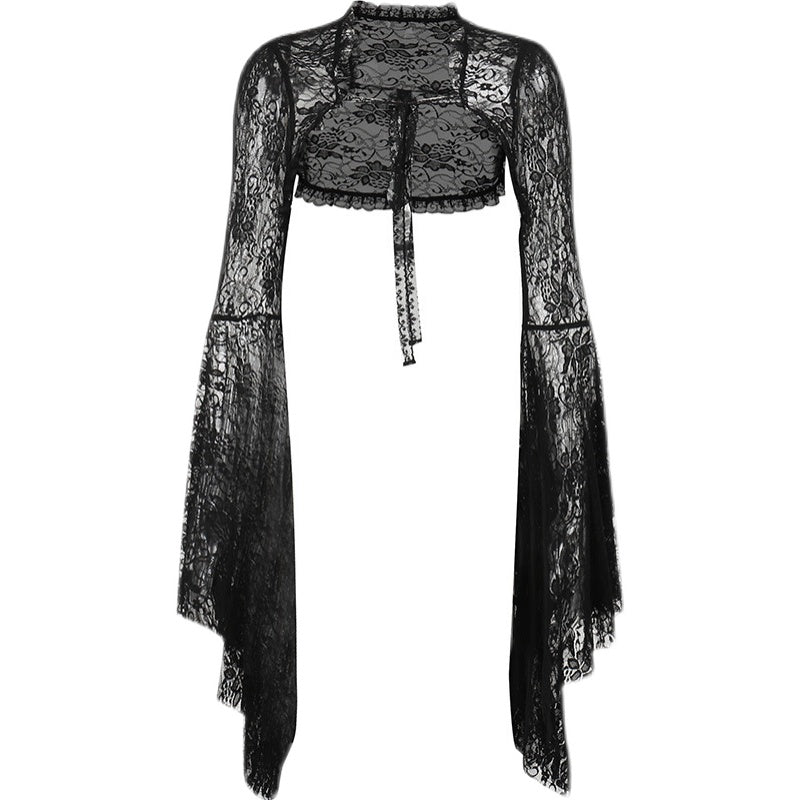 Dark Coquette Lace Blouse