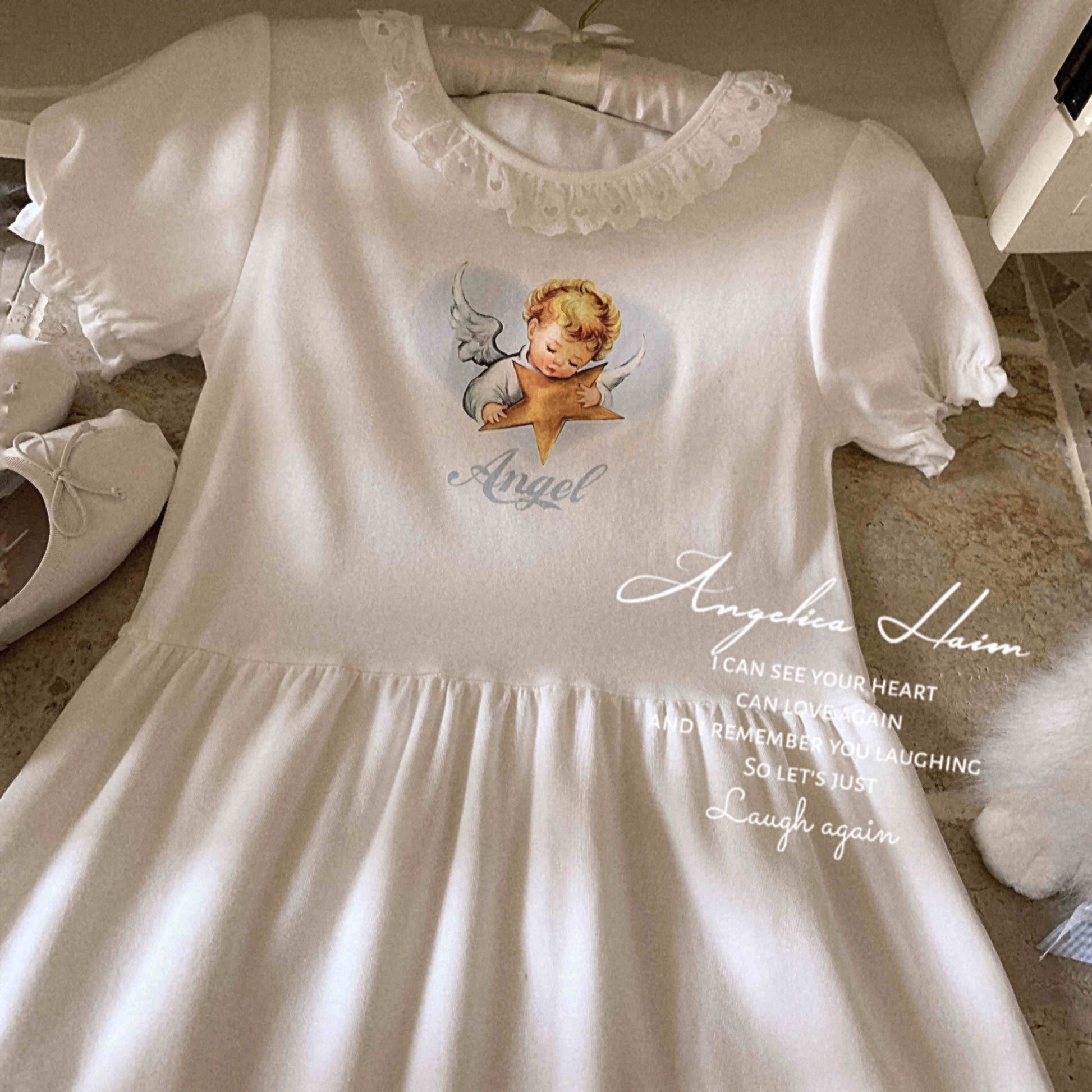 Angel Star Retro Lace Top
