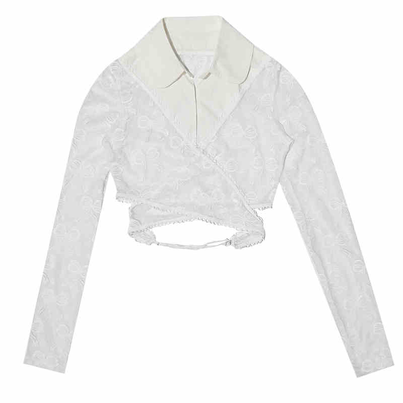Angel's Tears Bow Jacquard Ballet Top