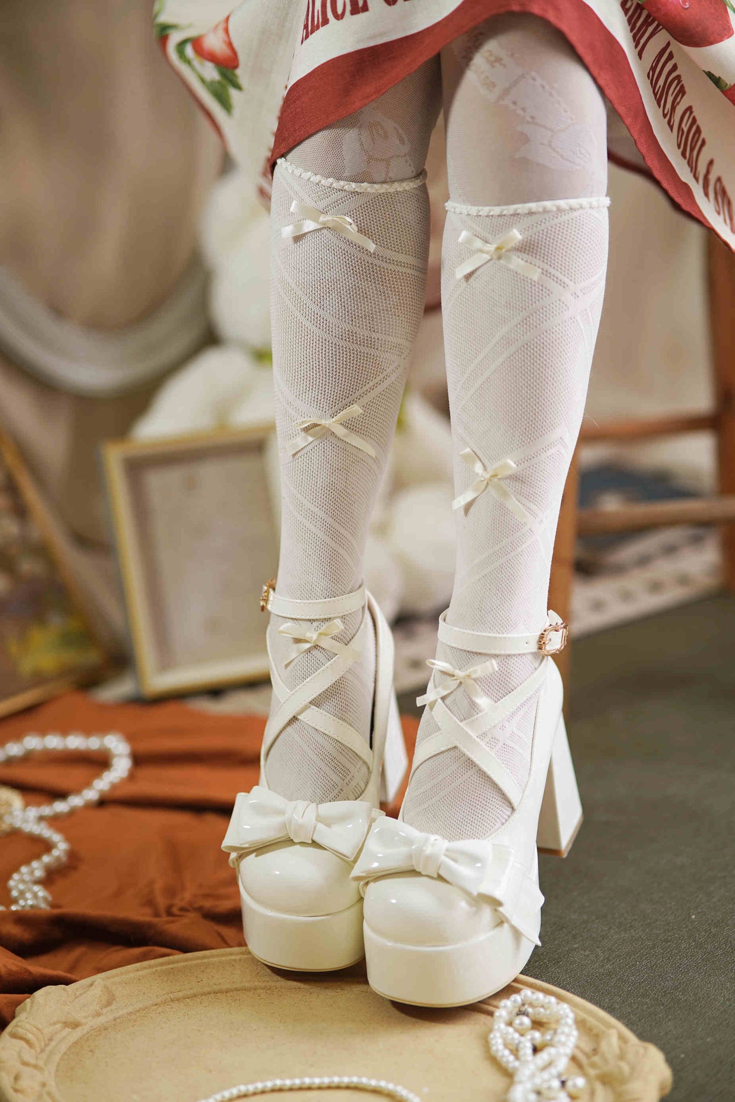 Lolita Princess Flower Shoes
