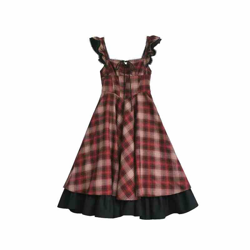 Madeline Retro Plaid Lolita Dress