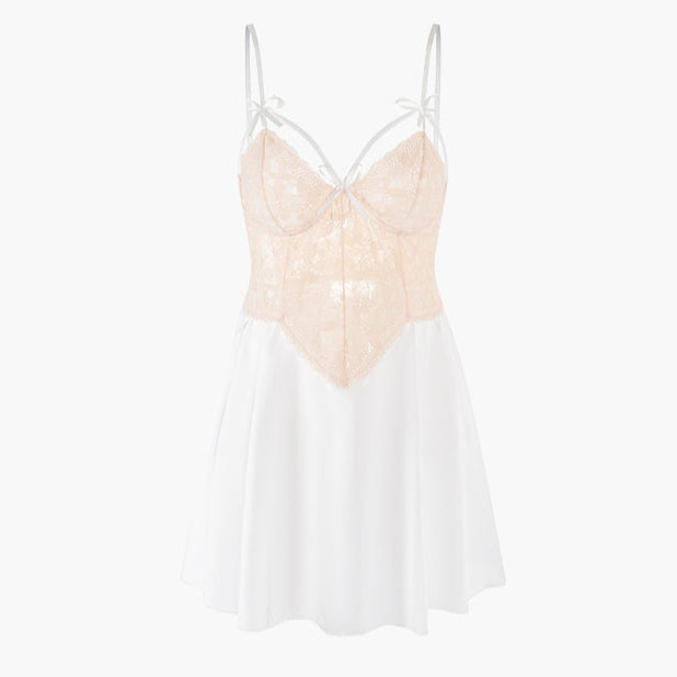 Dark Coquette Lace Nightgown