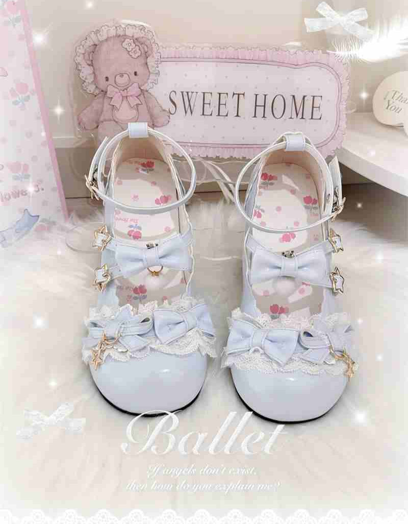 Bow Round Toe Lolita Shoes