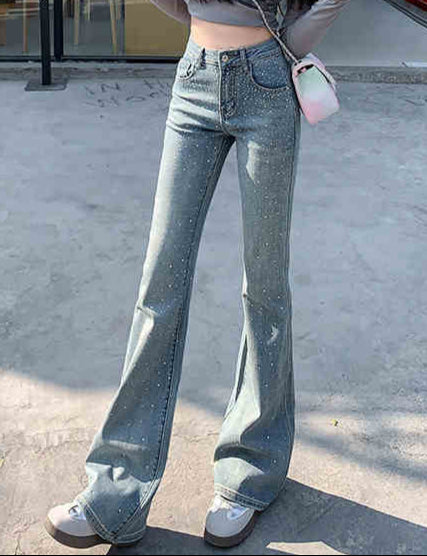 Coquette Diamond Stretch Flare Jeans