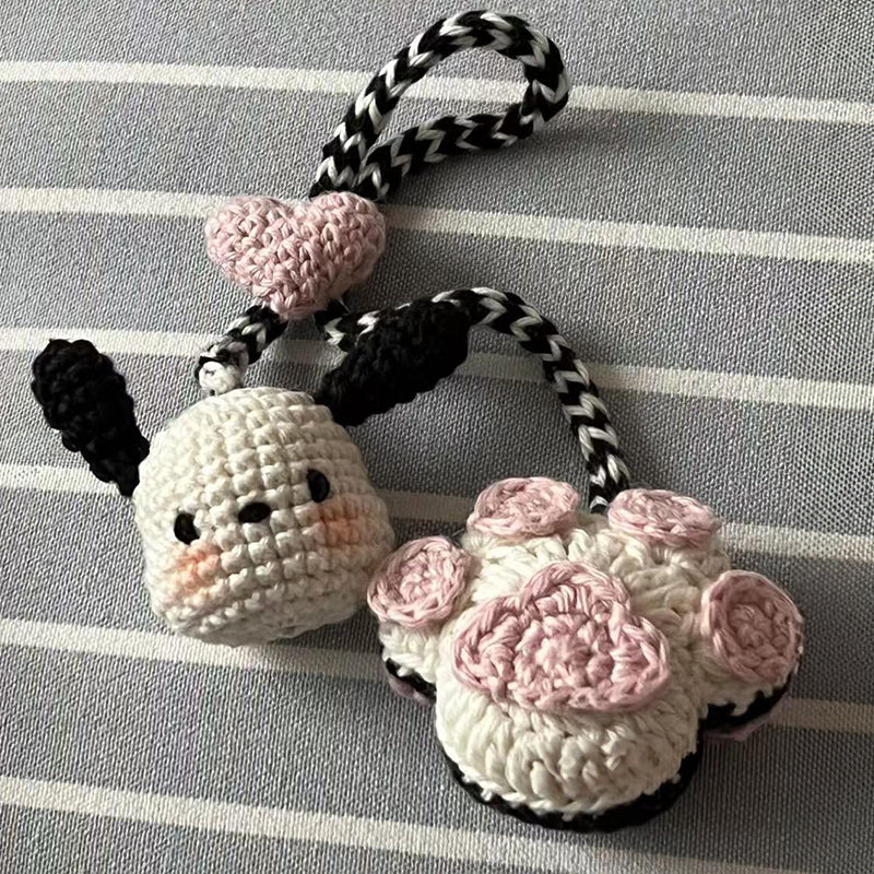 diy wool handmade kawaii keychain