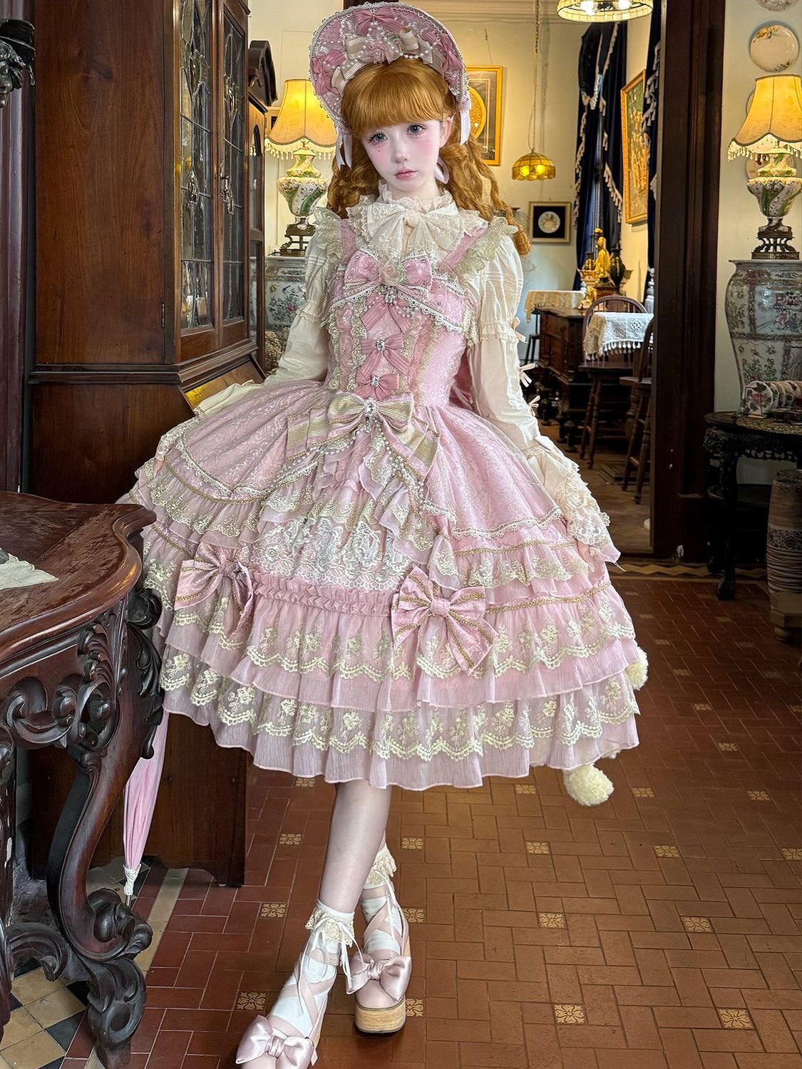 princess doll lace cake lolita dress