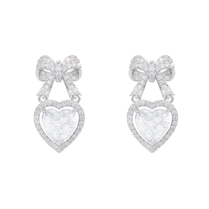 princess pink diamond kawaii earrings