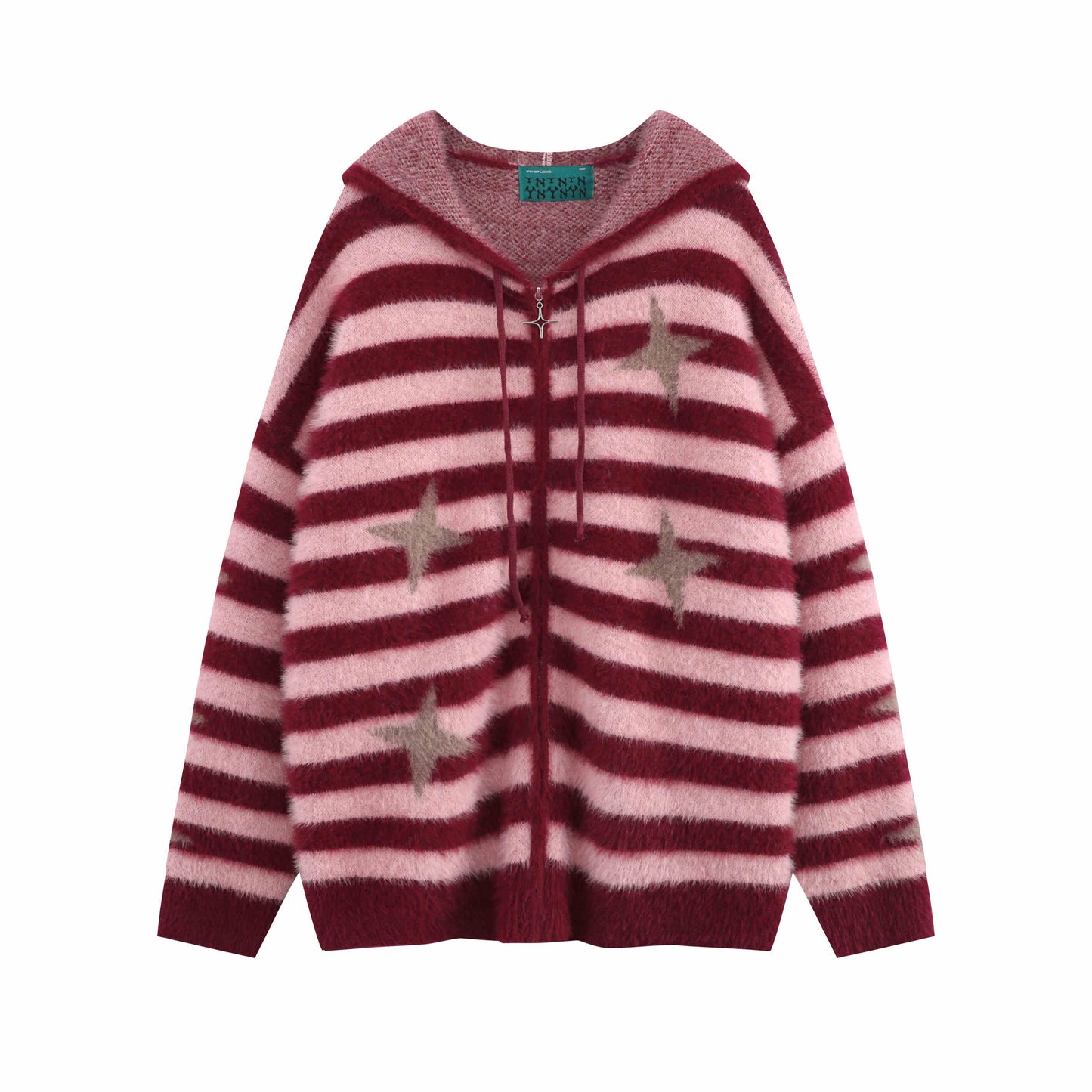 Retro Star Knitted Cardigan