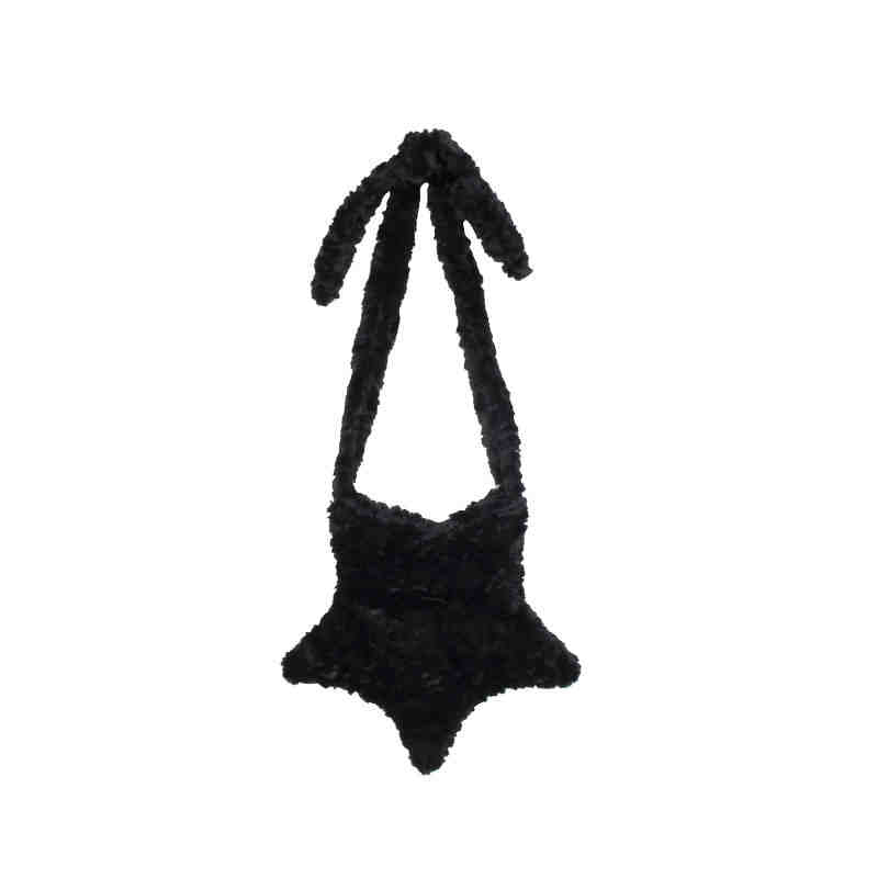 Y2K Star Shape Plush Bag