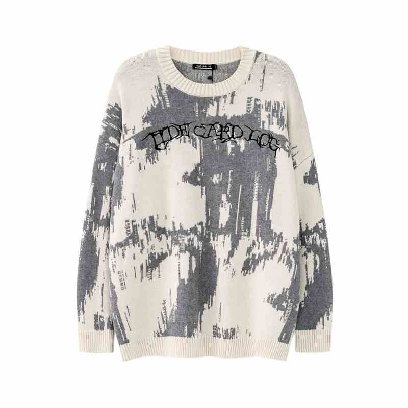 Grunge Street Round Neck Sweater