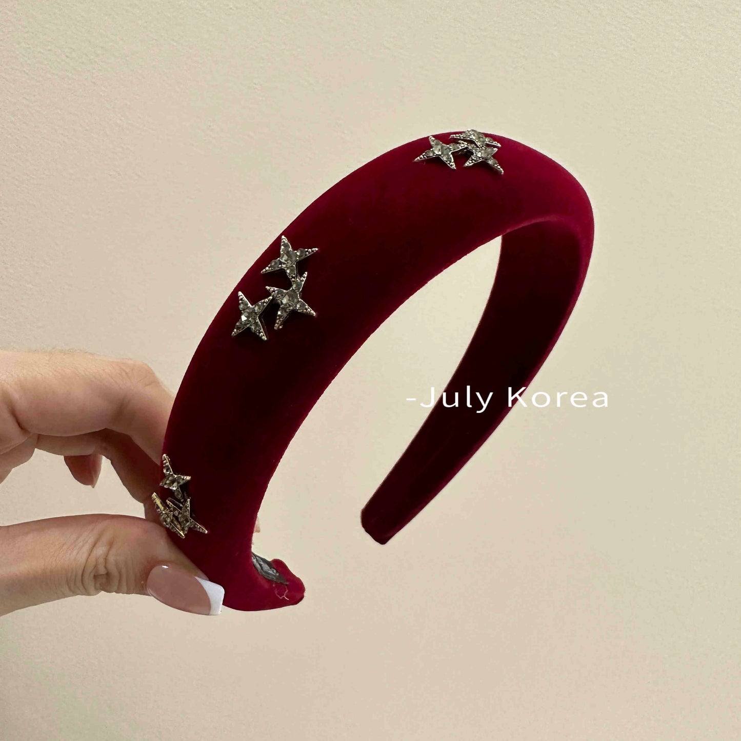 Preppy Y2K Star Velvet Headband