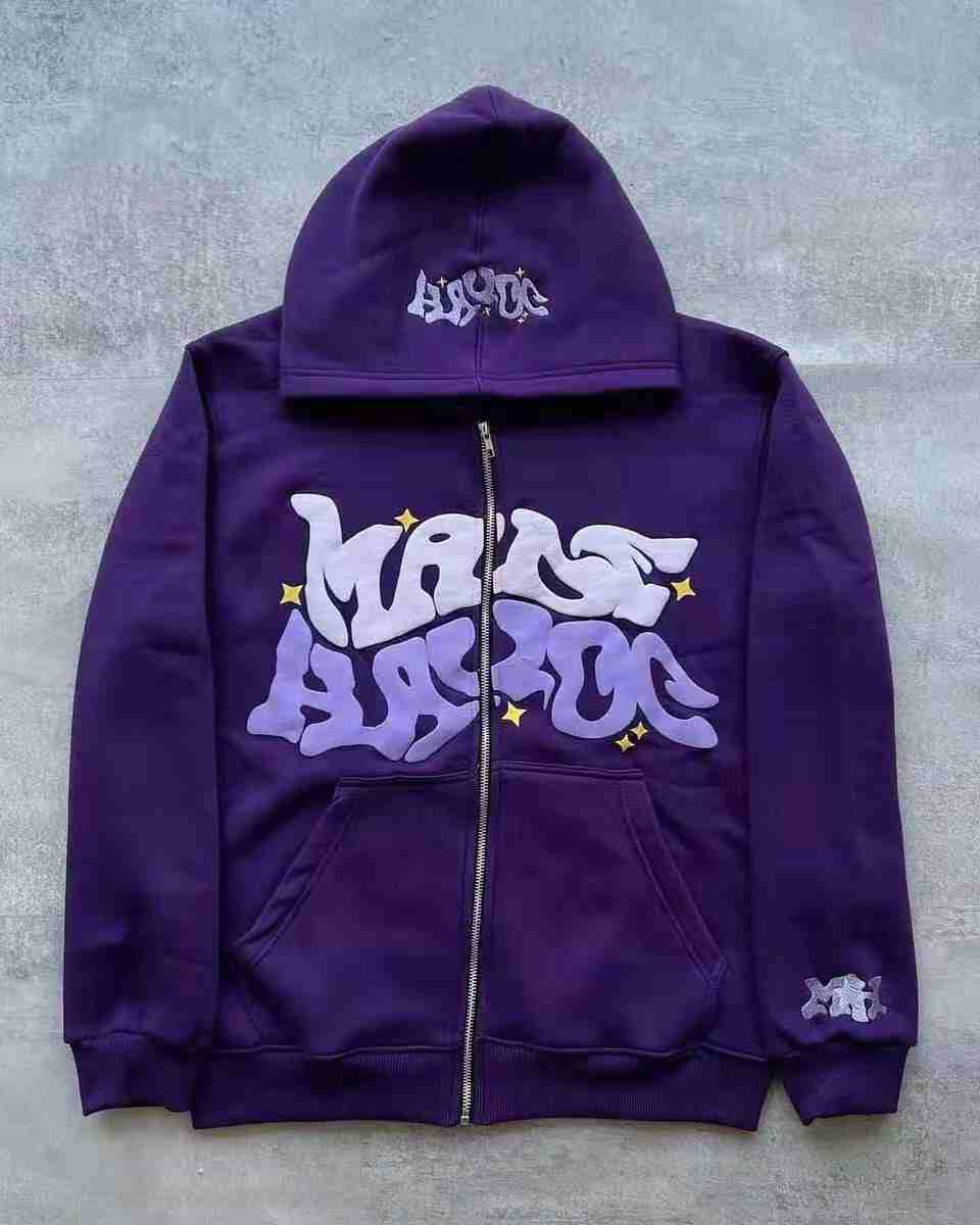 Street Hip-hop Zip-up Y2K Hoodie