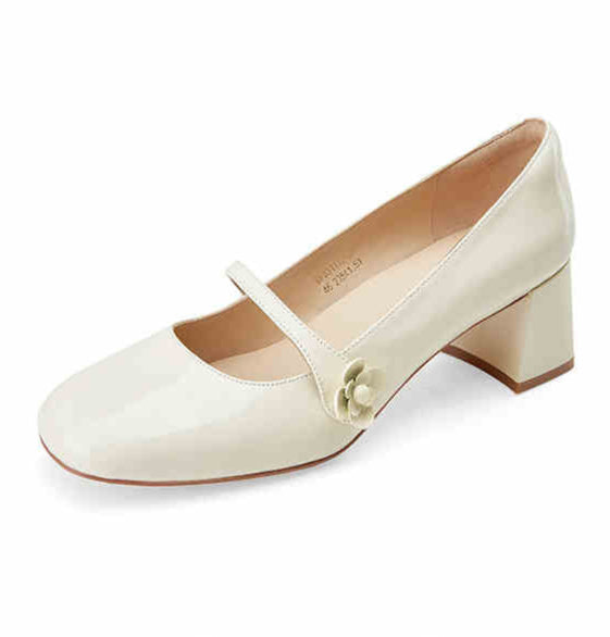 Coquette Gold Flower Mary Jane Shoes