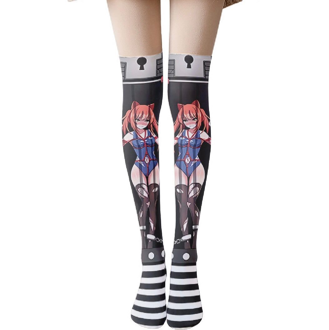 Black Sweet Anime Socks