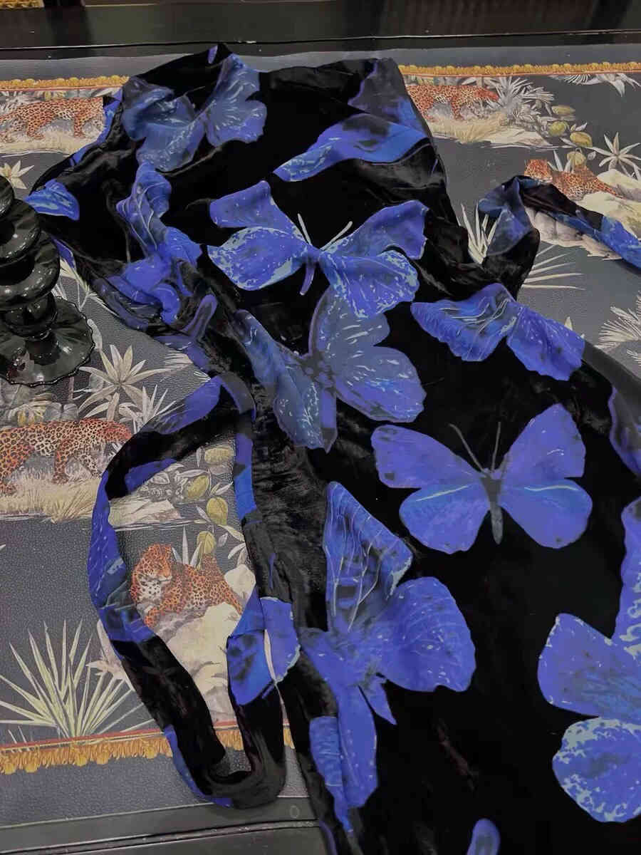 Butterfly Y2K Cheongsam Mesh Dress