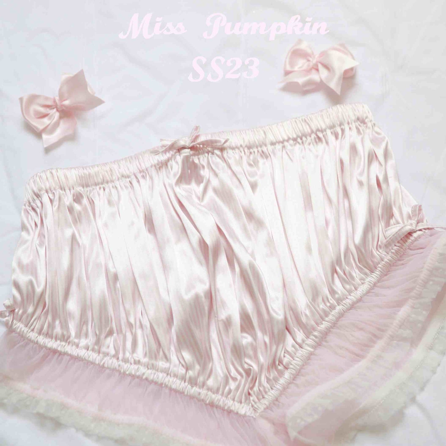 Pink Lace Silk Pajamas Set