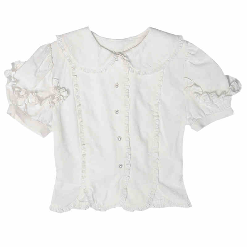 Angel's Tears Puff Sleeve Short Sleeve Shirt