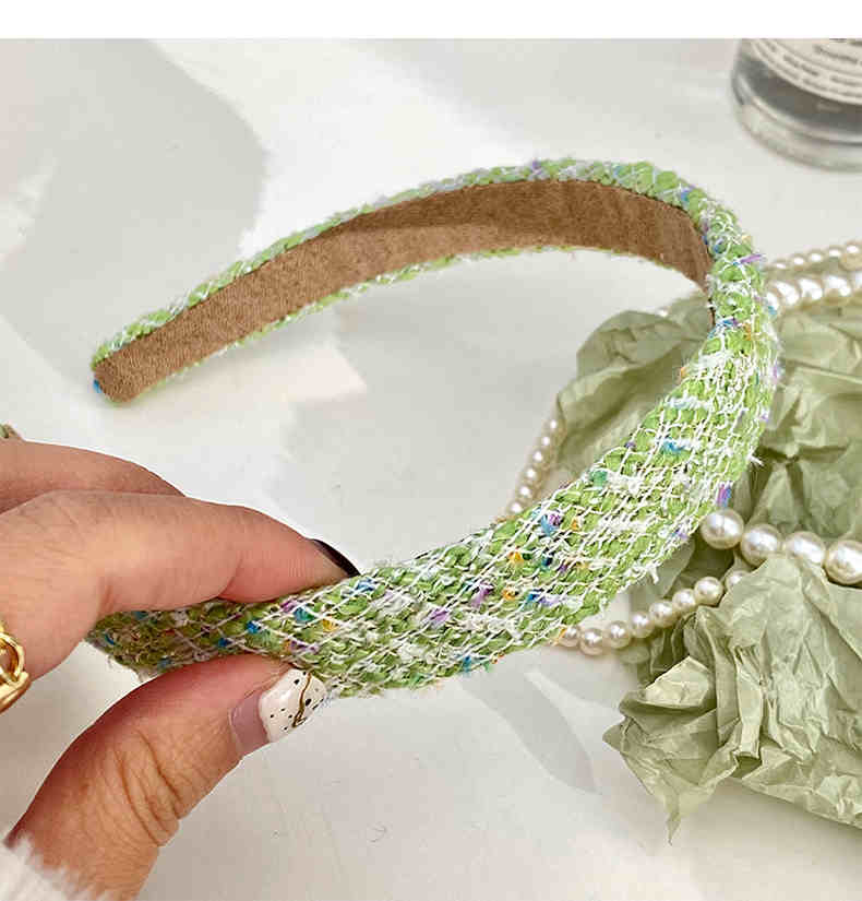 Green Plaid Preppy Headband