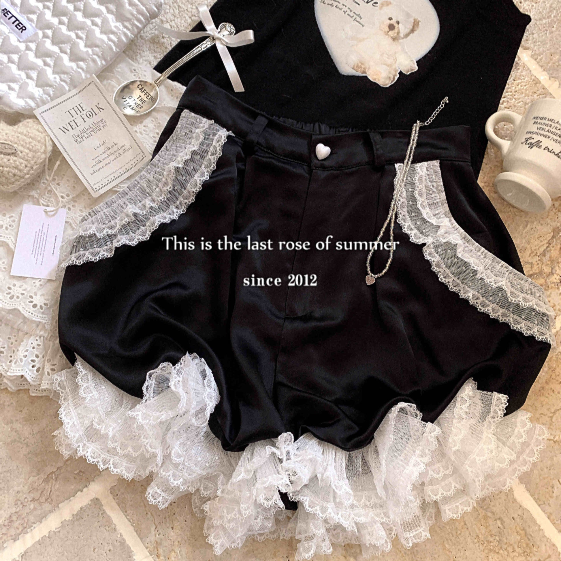 Satin Pumpkin Shorts