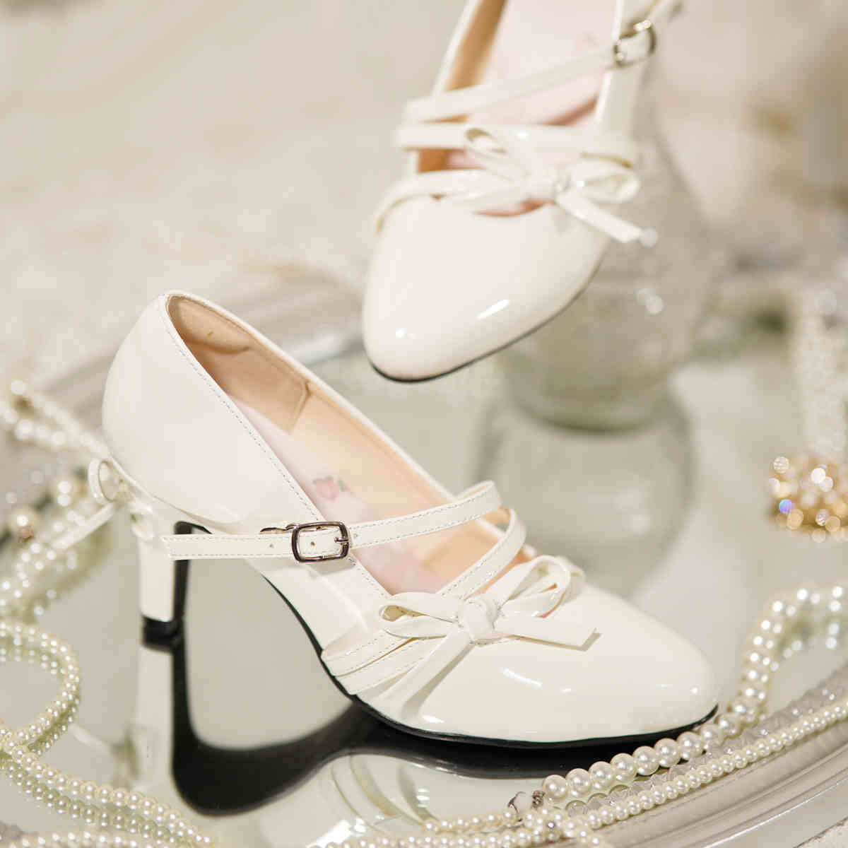 Bow Tie Lolita High Heels