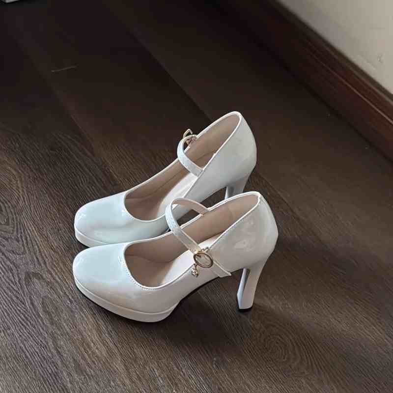 Preppy Buckle Mary Jane High Heels