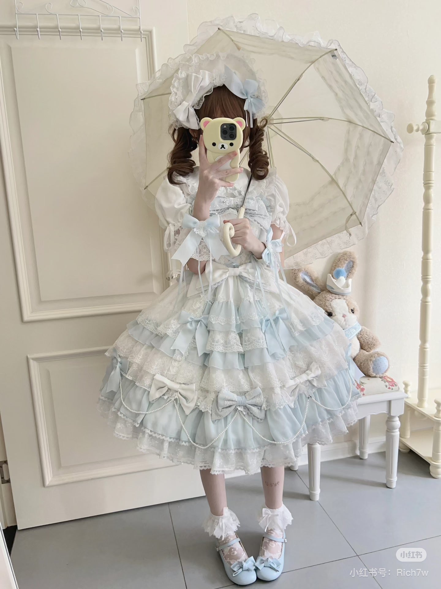 gorgeous princess ancient cocoa lolita dress