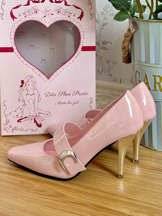 Moon Strap Elegant High Heels