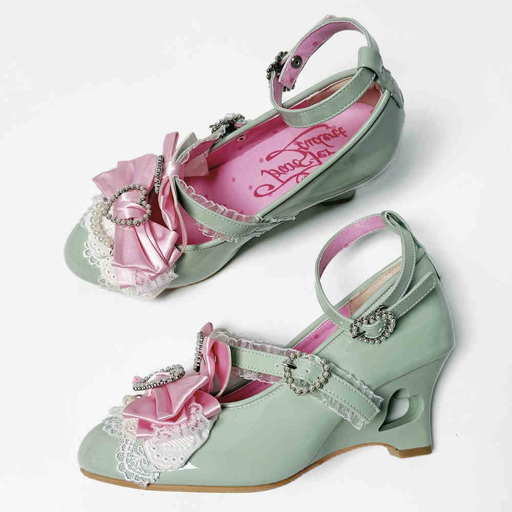 Kim Ji Hollow Wedge Lolita Shoes
