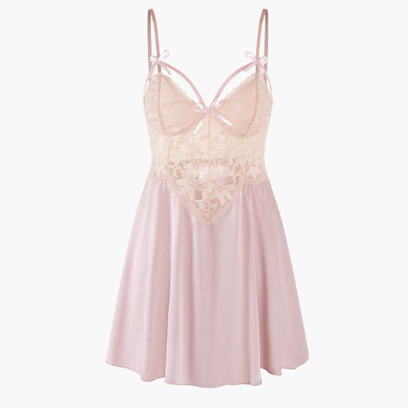 Dark Coquette Lace Nightgown