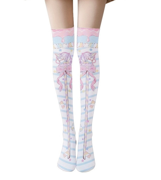 Black Sweet Anime Socks