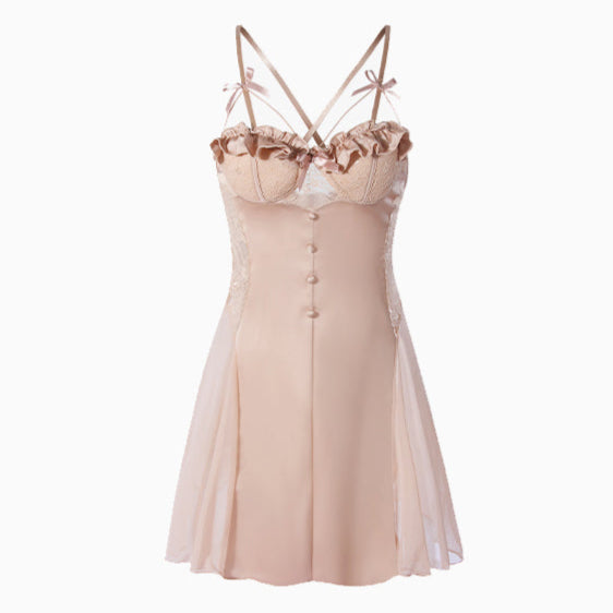 Rose Chest Pads Nightgown