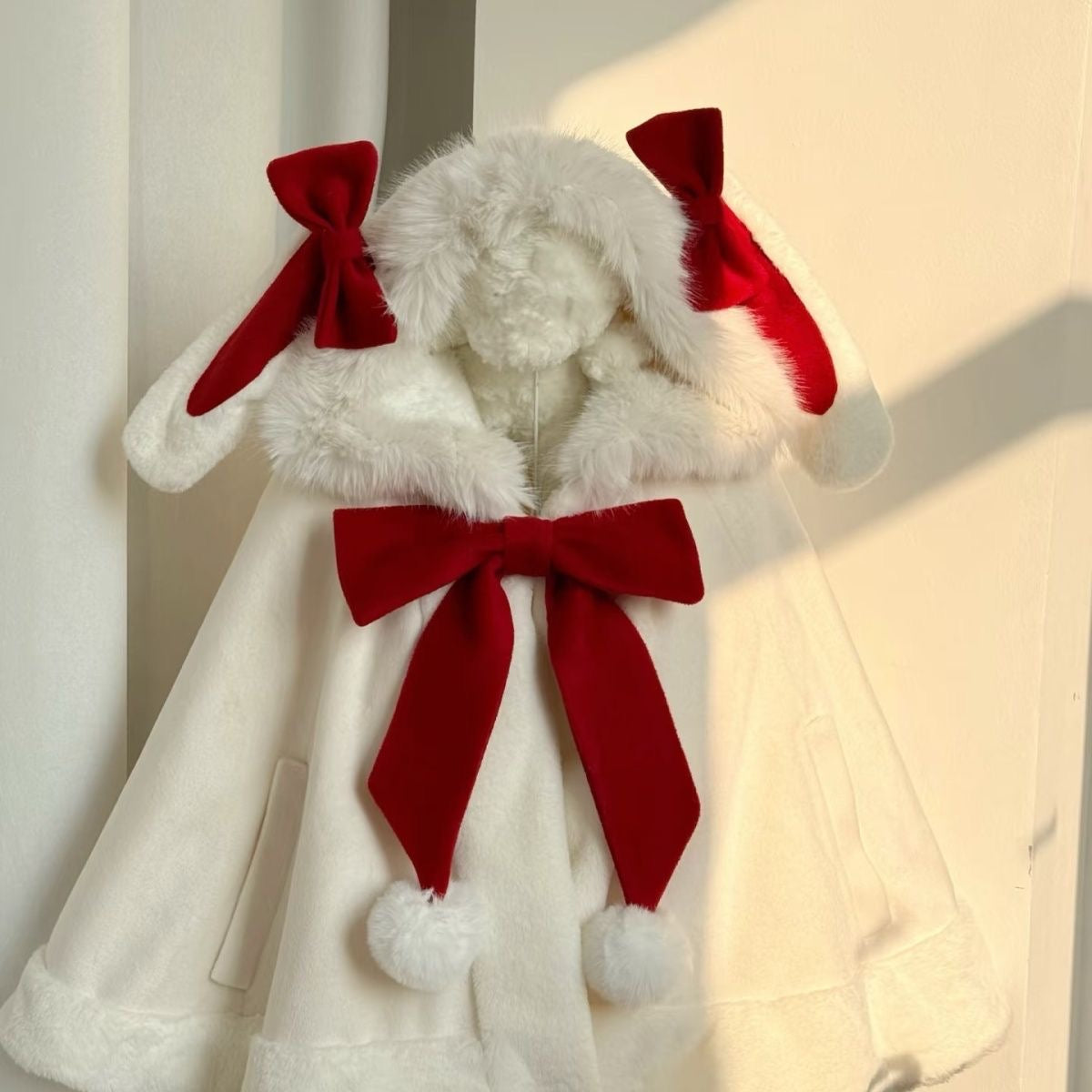 Snow Lolita Bows Cape Coat