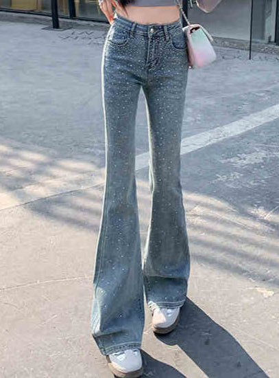 Coquette Diamond Stretch Flare Jeans