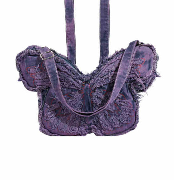 Fairy Grunge Butterfly Embroidery Backpack