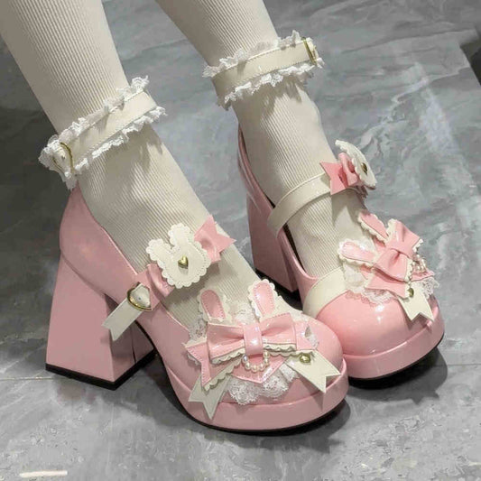 Bunny Cute High-heeled Shoes