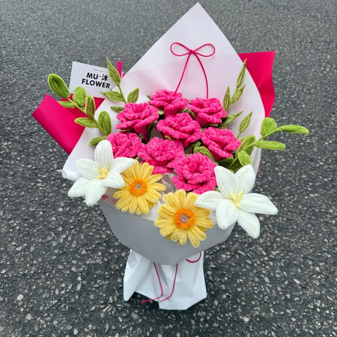 handmade Twisting stick flower Freud bouquet