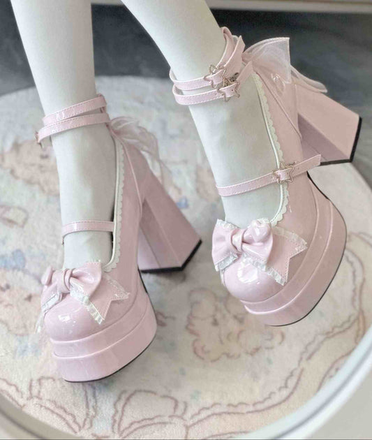 Bows Lolita Mary Jane Shoes