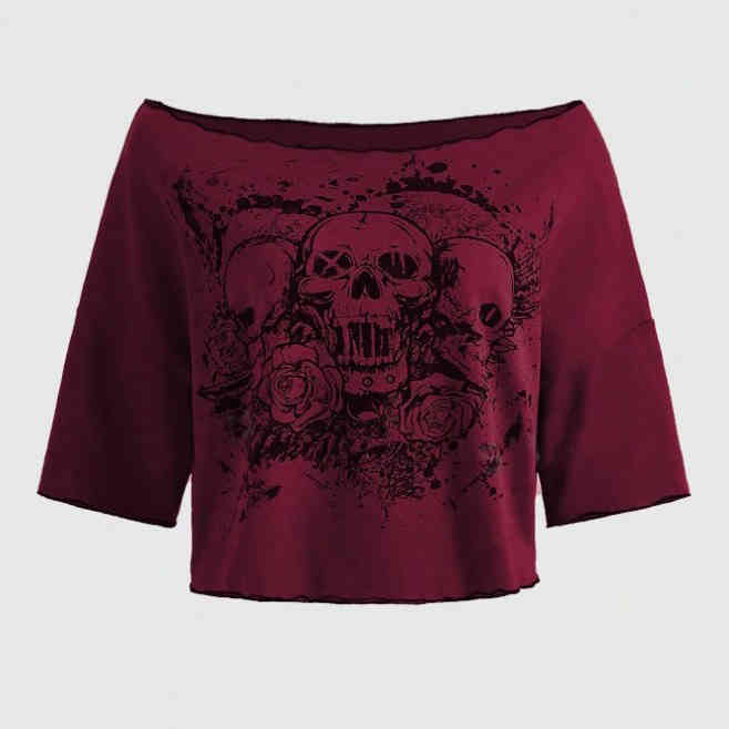 Y2K Grunge One-line Collar Shirt