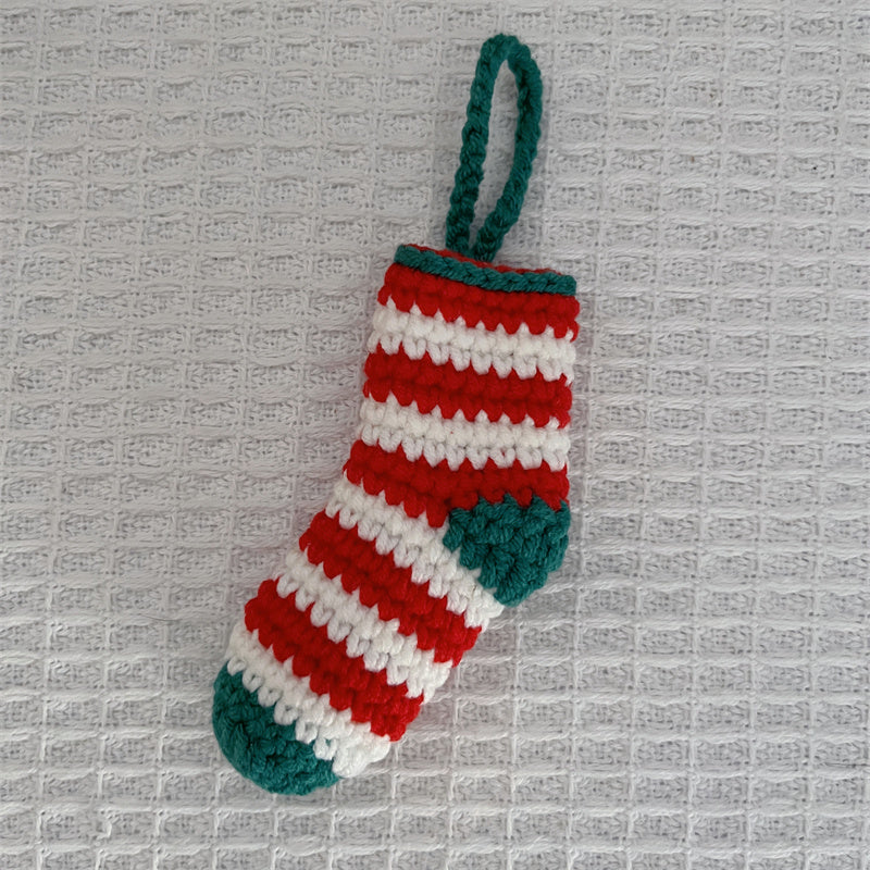 diy crocheted Christmas socks