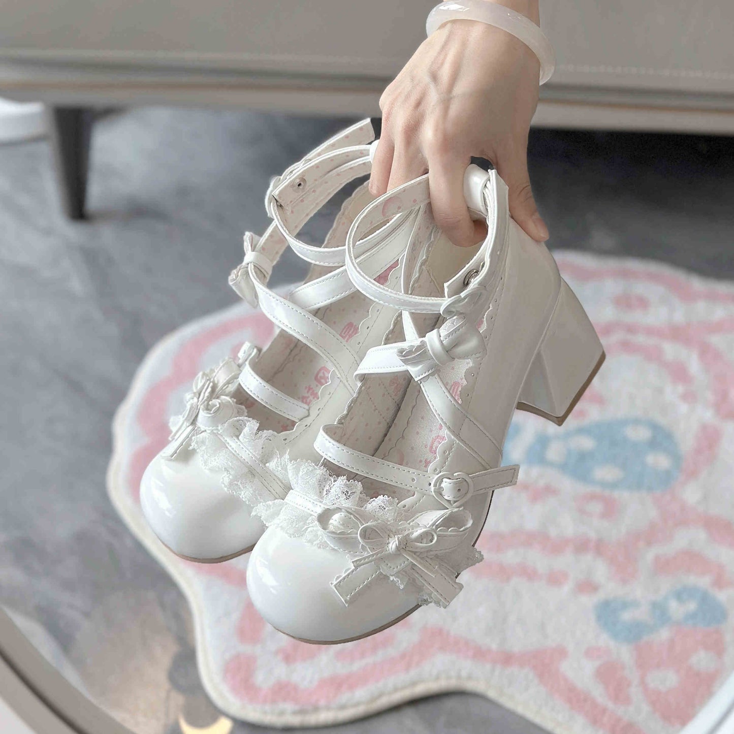Ballet Lace Round Toe Lolita Shoes