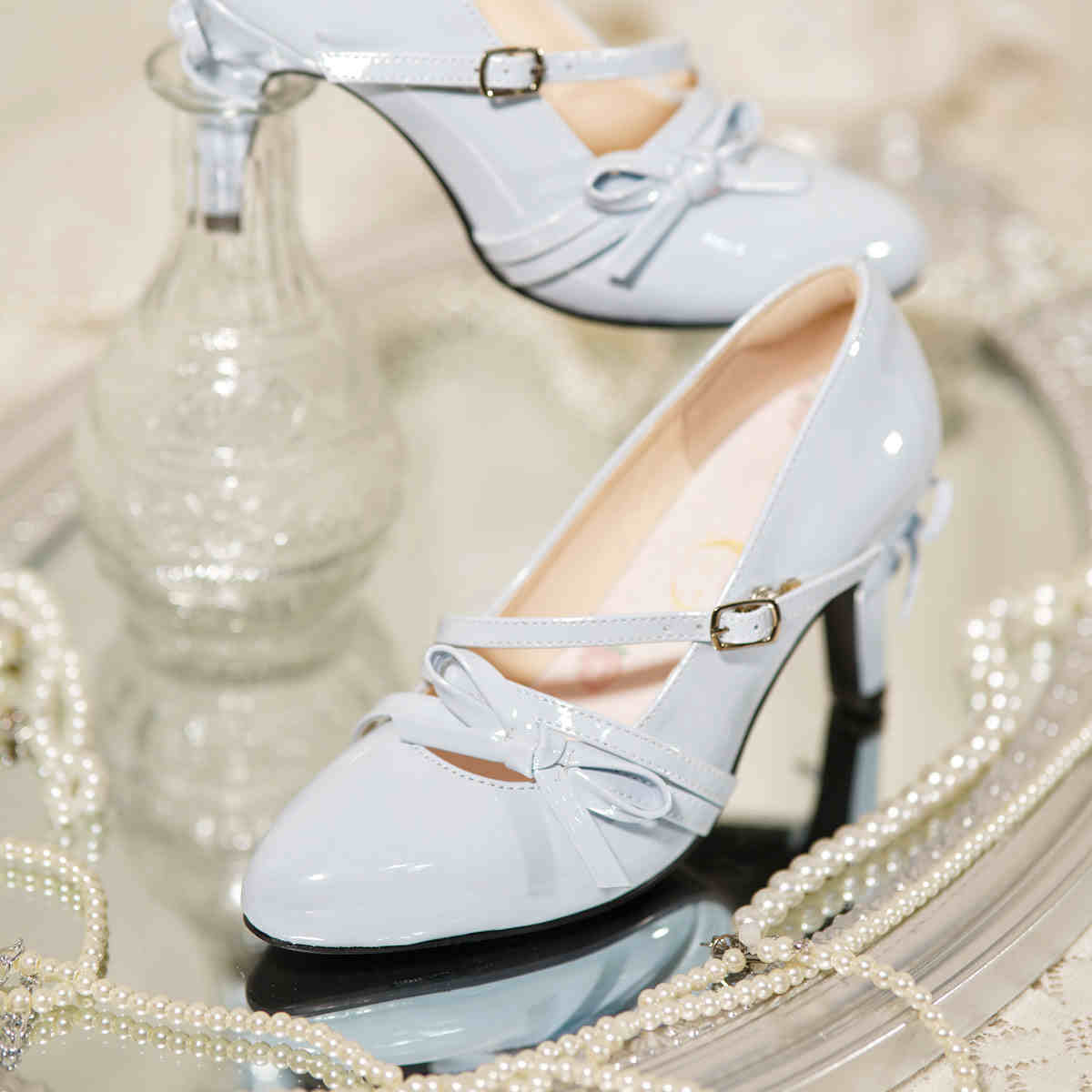 Bow Tie Lolita High Heels