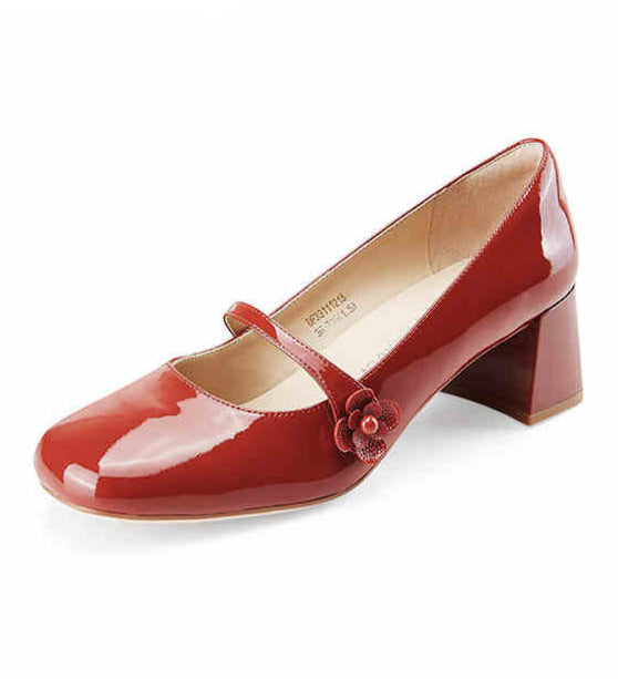 Coquette Gold Flower Mary Jane Shoes