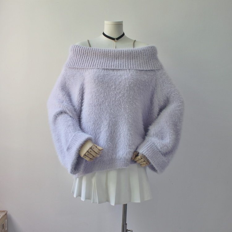 coquette off-shoulder sweater