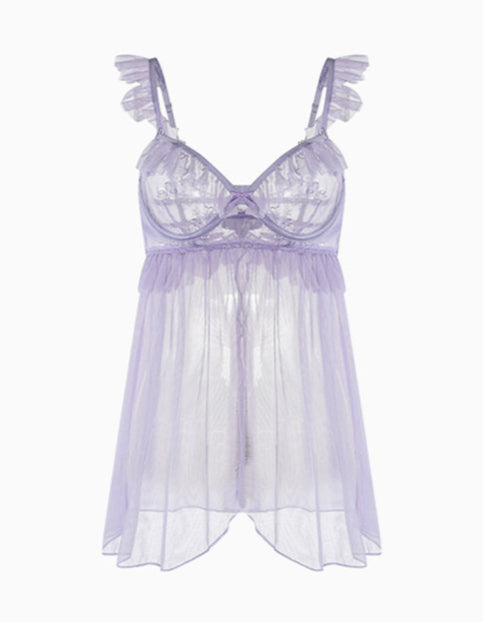 Mesh Lace Hot Pure Nightgown