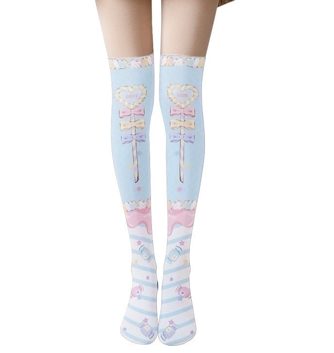 Black Sweet Anime Socks