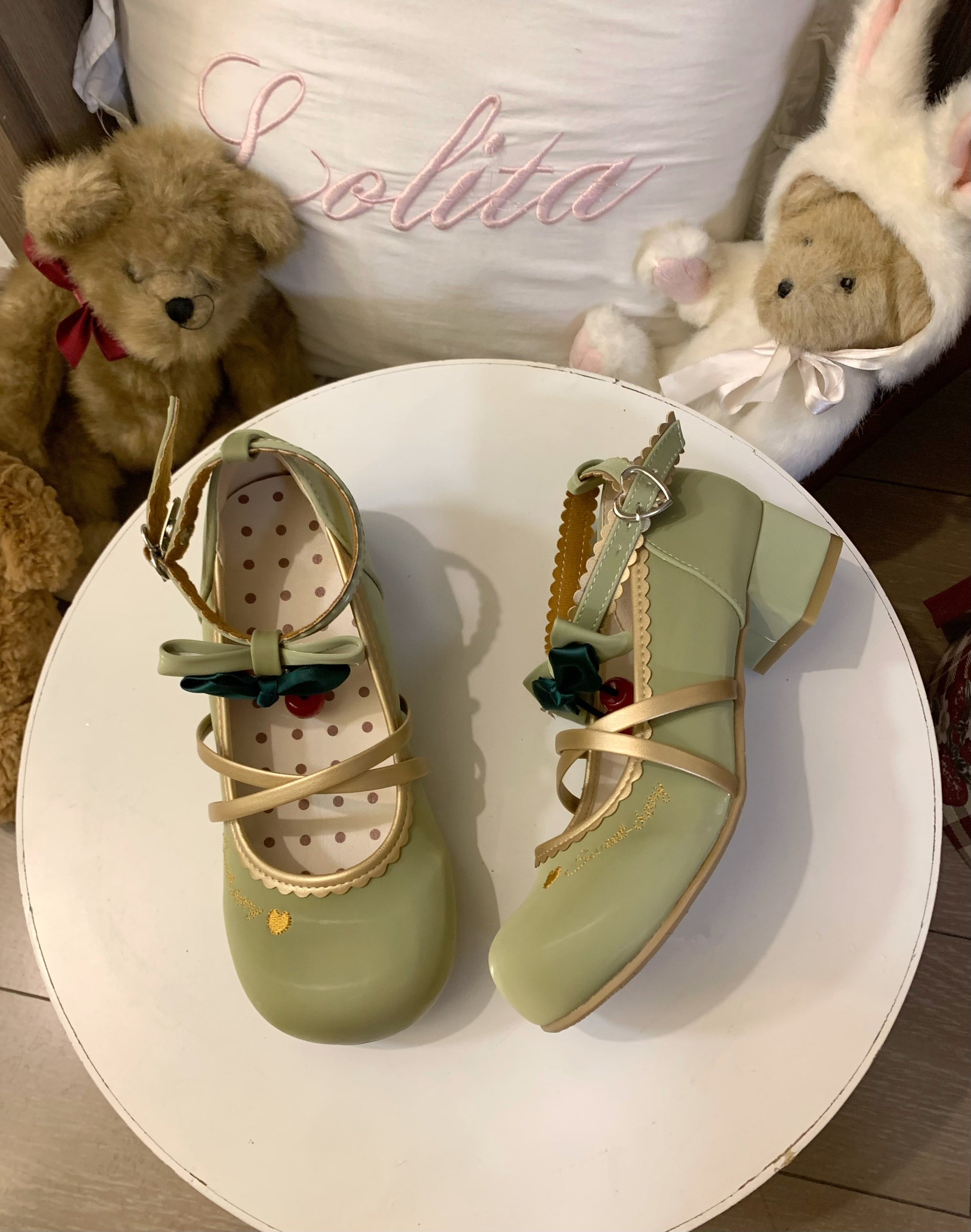 Cherry Doll Lolita Shoes Green