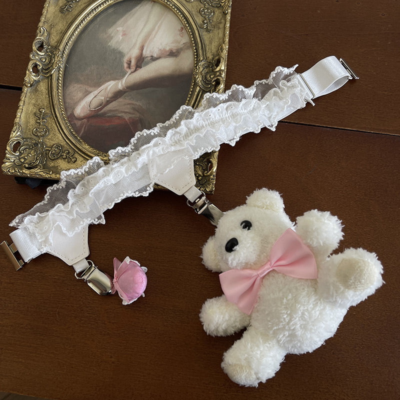 Coquette Bows Strap Lace Socks