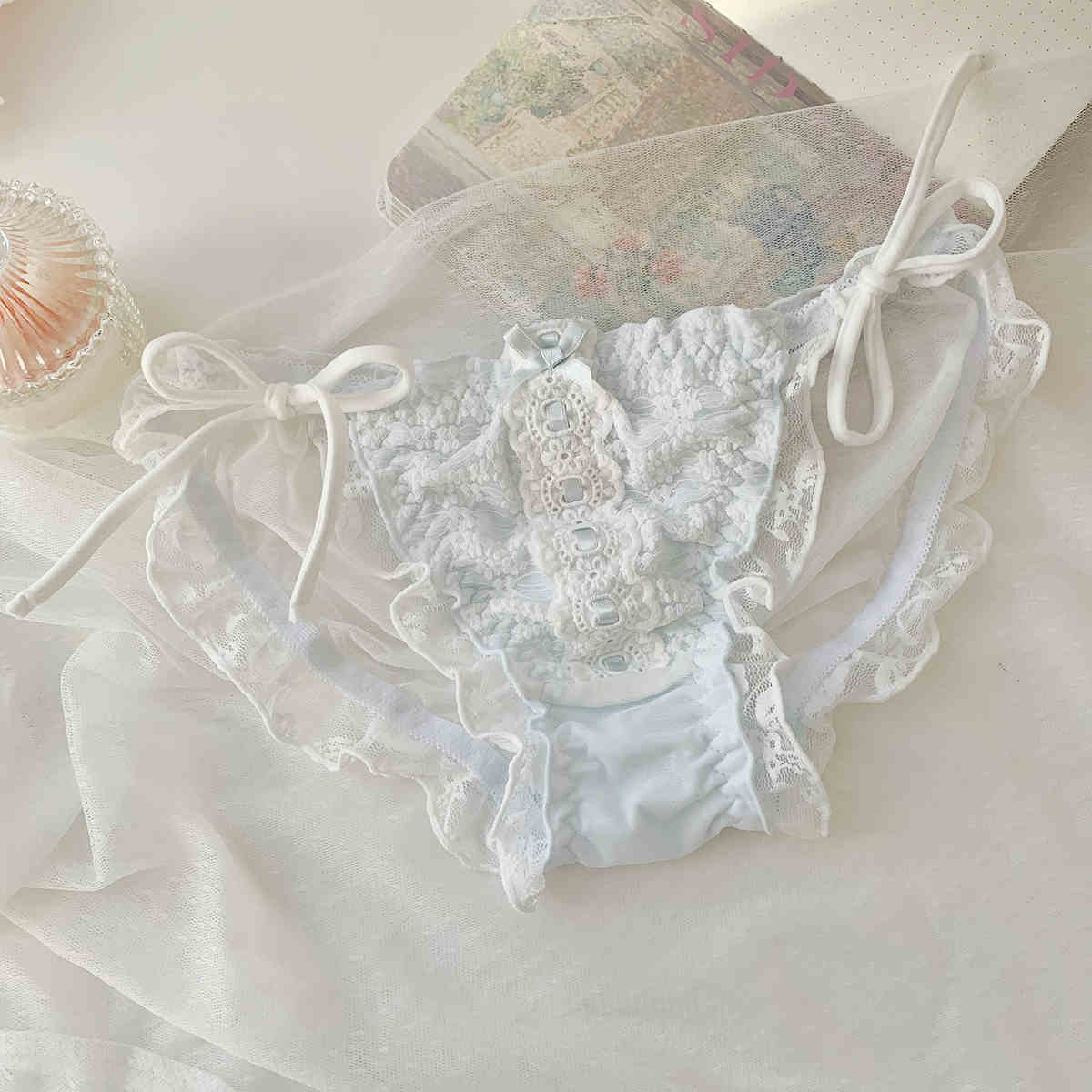 Morihi Bow Cotton Panties TP5