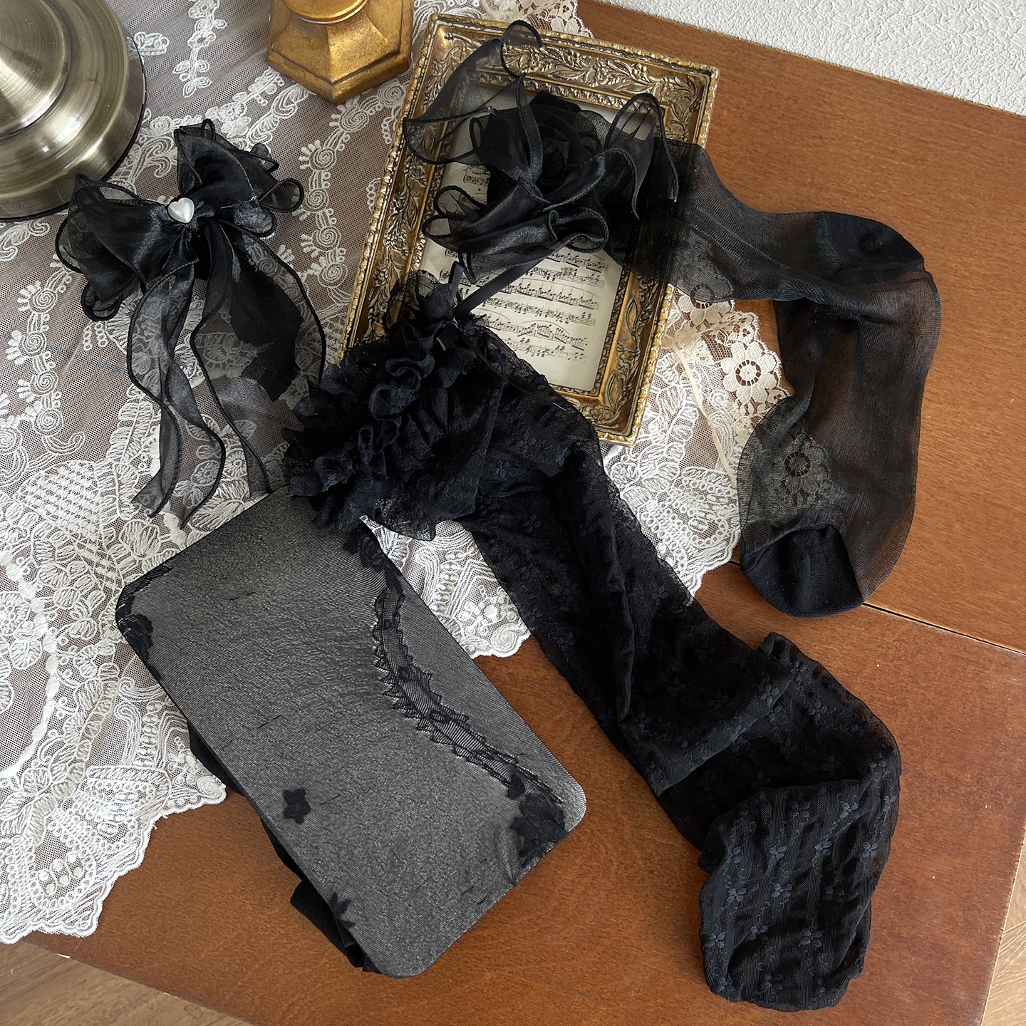 Dark Coquette Lace Stockings