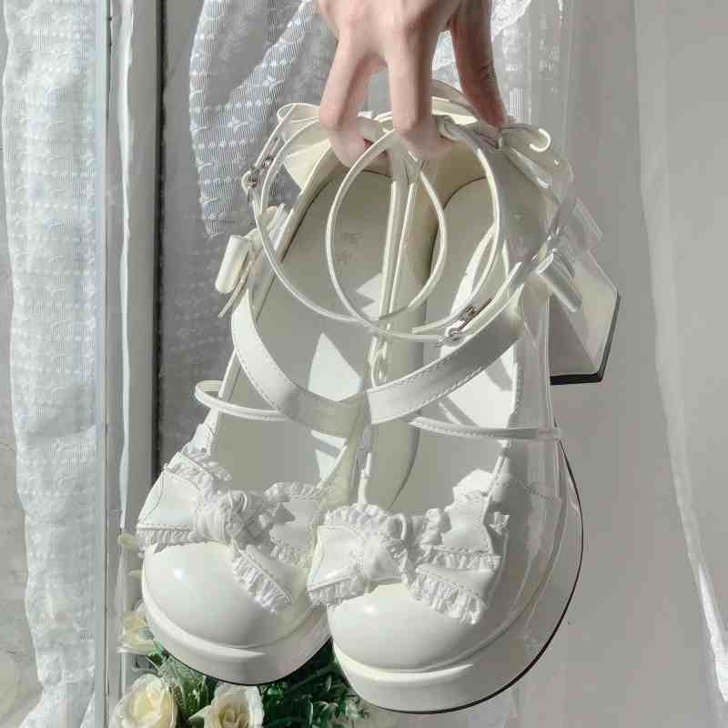 Lace Bows Mary Jane Shoes